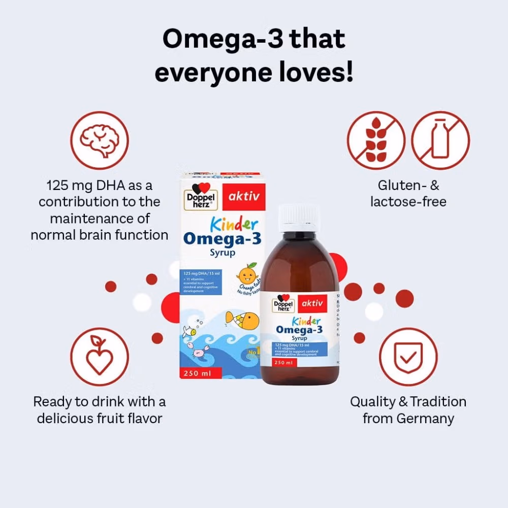 Doppelherz Kinder Omega 3 Syrup 250 ml 2