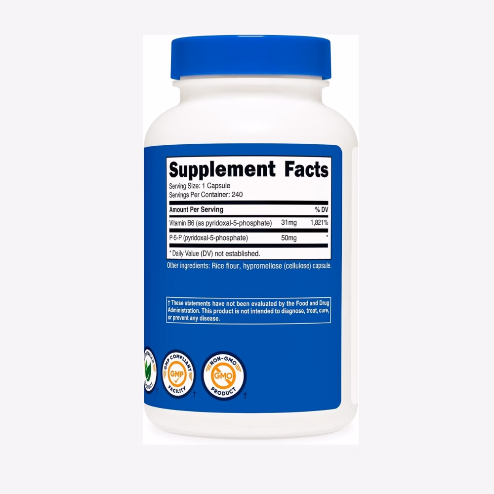 Nutricost P5P Vitamin B6 Supplement 50mg – 240 Capsules 3