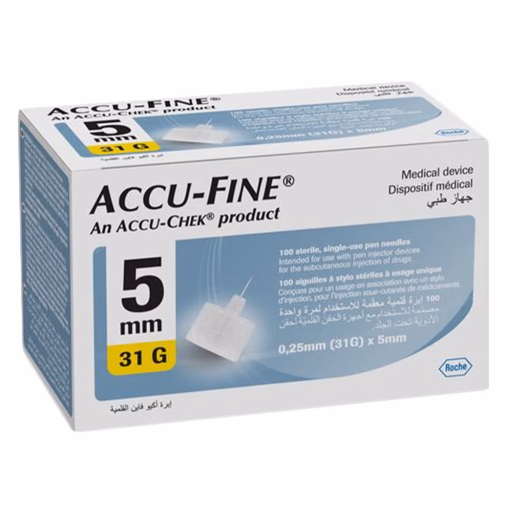 Accu-Fine Pen Needle 31Gx5Mm 100S 2