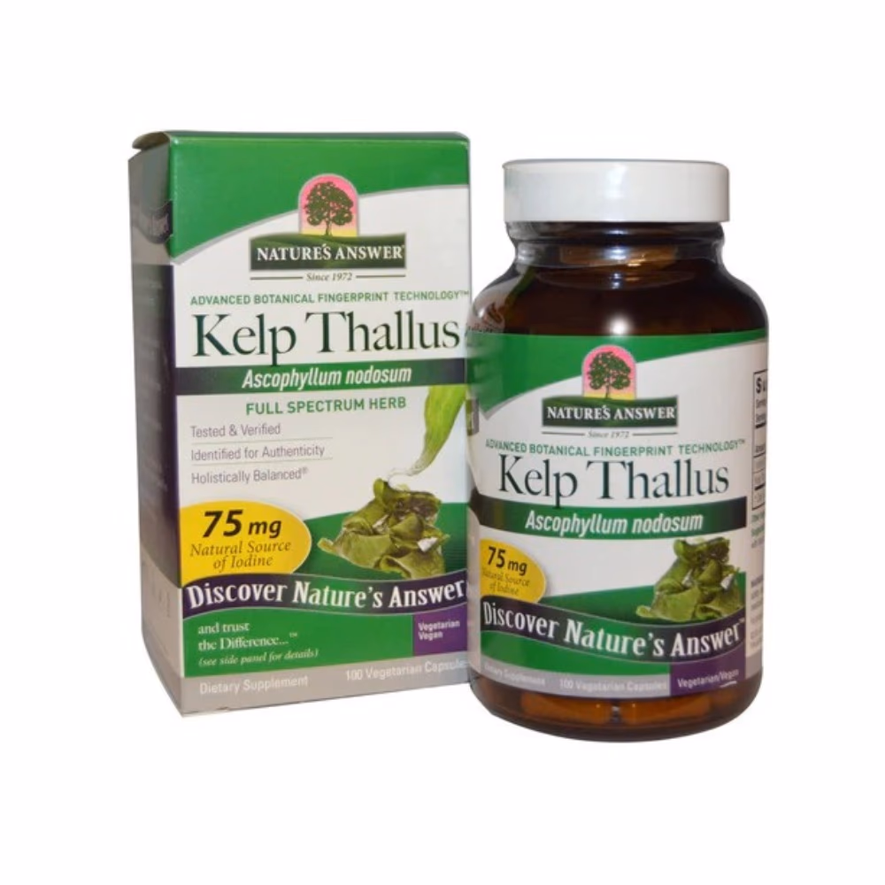 Natures Answer Kelp Thallus 75mg-100 Capsules 2