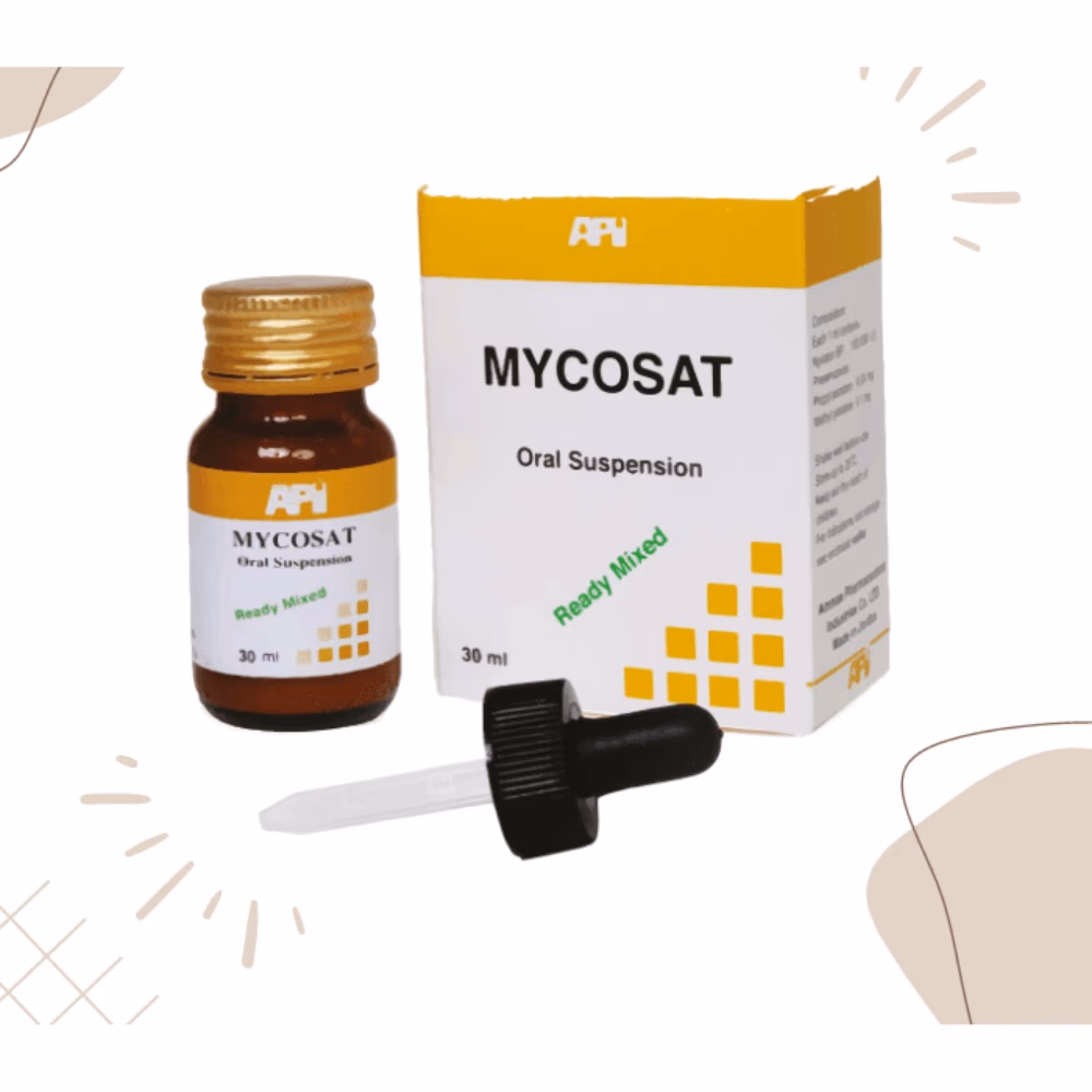 Mycosat Oral Suspension 100,000 IU/ml (30 ml)  3