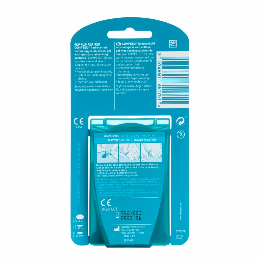 Compeed Blister Plasters - Mixed Sizes - Pack of 5 2
