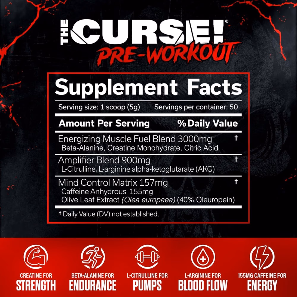 JNX Sports The Curse Strawberry Kiwi-50 Capsules  2