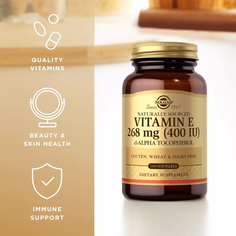 Solgar Vitamin E 400 IU Softgel – 100 Softgels 3