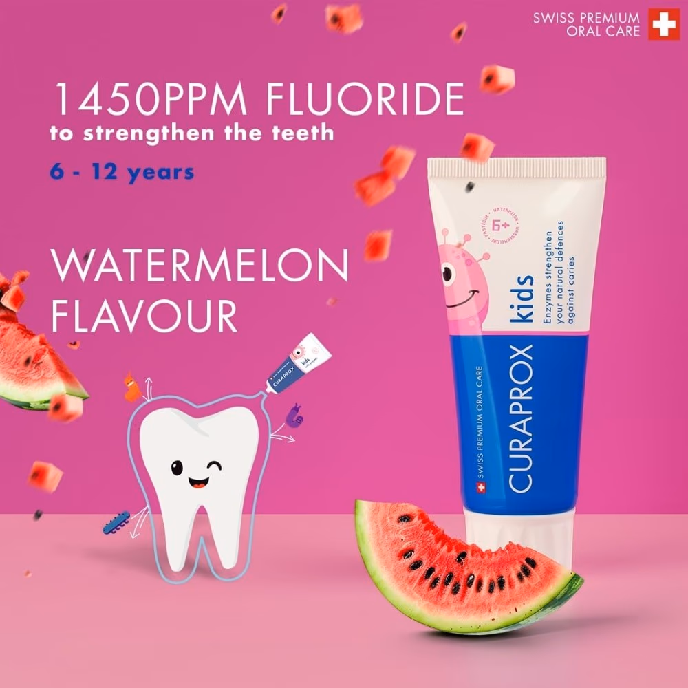 Curaprox Kids Toothpaste Watermelon – From 6 Years, 60ml 3