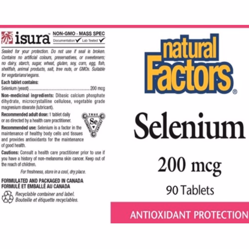 Natural Factors Selenium 200 mcg 90 Capsules 3