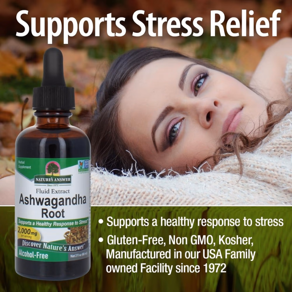 Nature's Answer Ashwagandha Root Liquid Extract 2000mg – 60ml 2