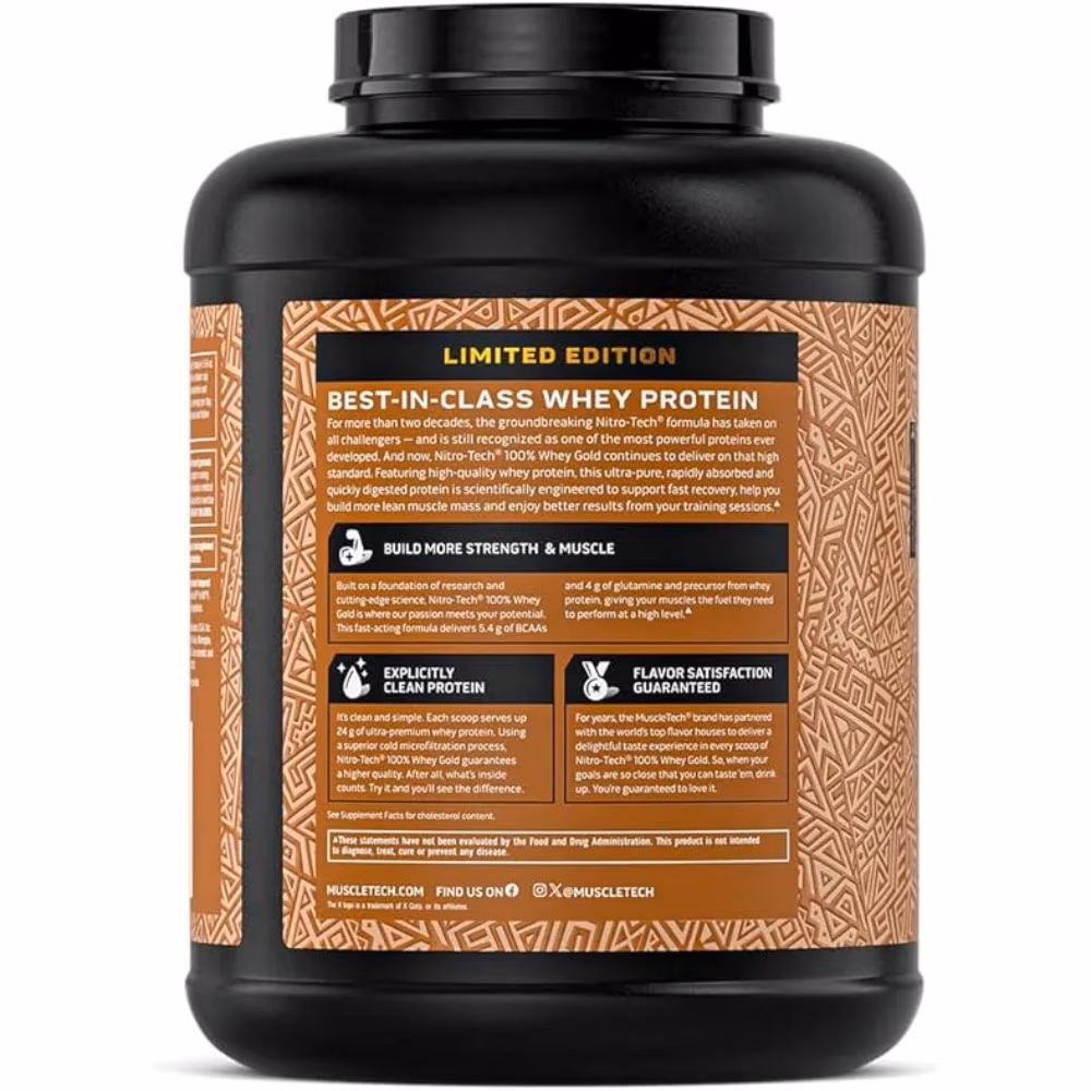 MuscleTech NitroTech 100% Whey Gold Dulce De Leche 5.10lbs 2