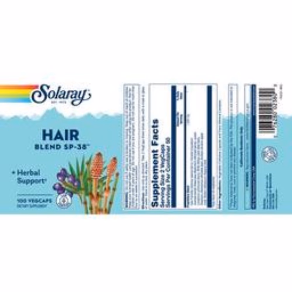 Solaray Hair Blend 100 Veg Caps 2