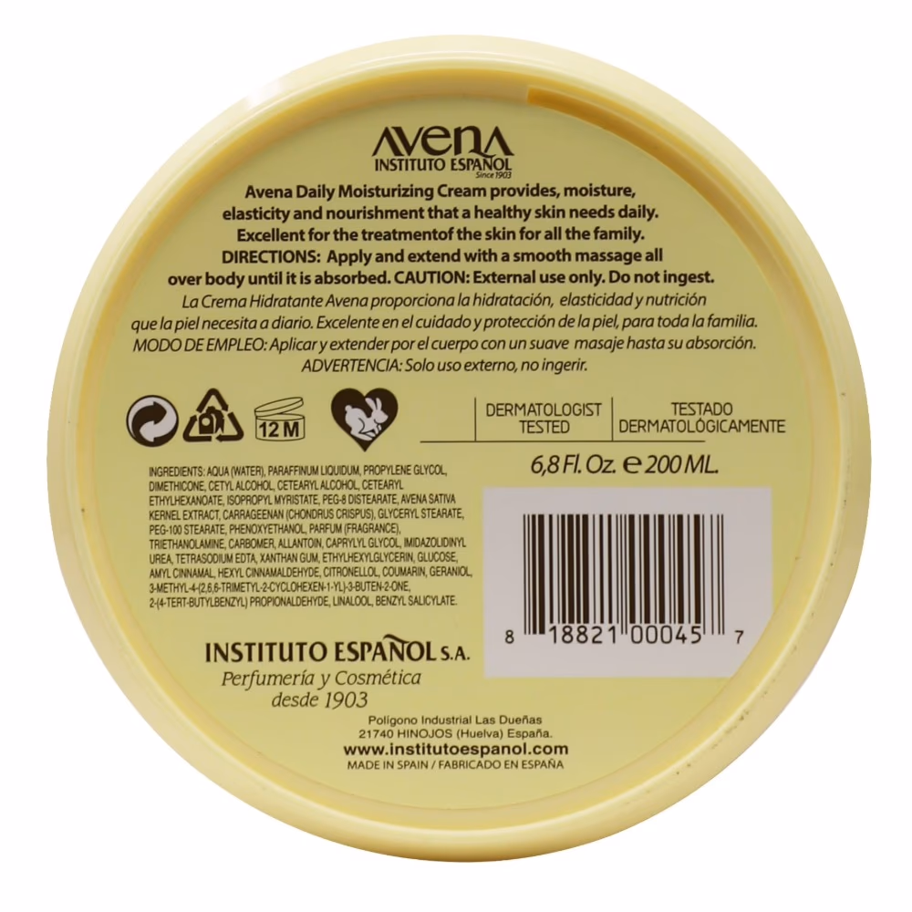 Avena Moisturizing Hand and Body Cream 400ml 2