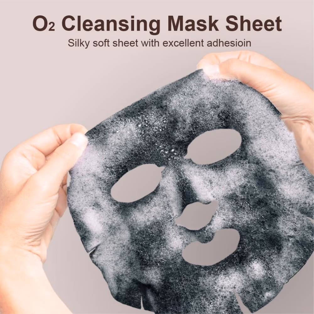 Purederm  Deep Purifying Black O2 Bubble Mask Volcanic 20gm 5