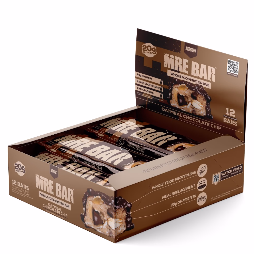 Redcon1 MRE Protein Bar Oatmeal Chocolate Chip 67g 3