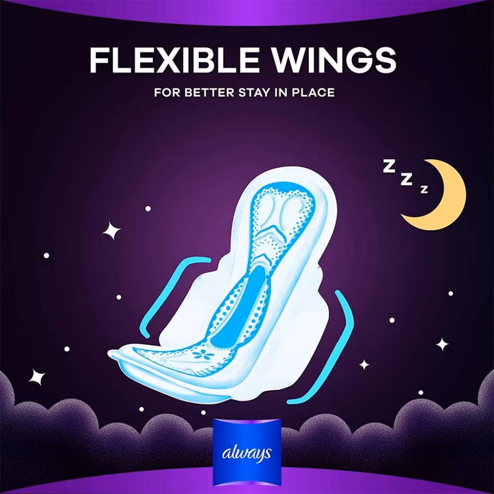 Always Night Dreamz Maxi Thick (Black Violet) - 24 pads 3