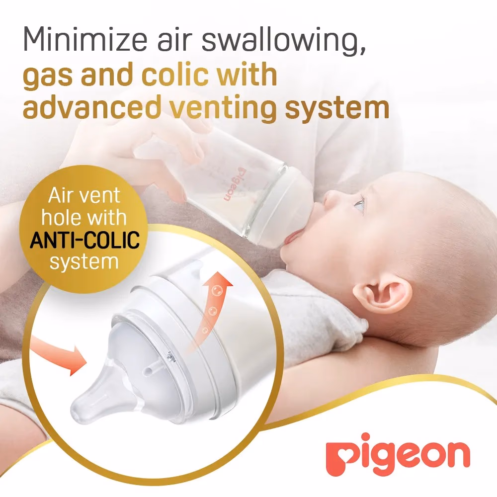 Pigeon SofTouch Glass Bottle PAB1231 0+ Months 240ml 4