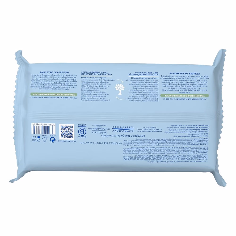 Mustela Cleansing Wipes 60S 3