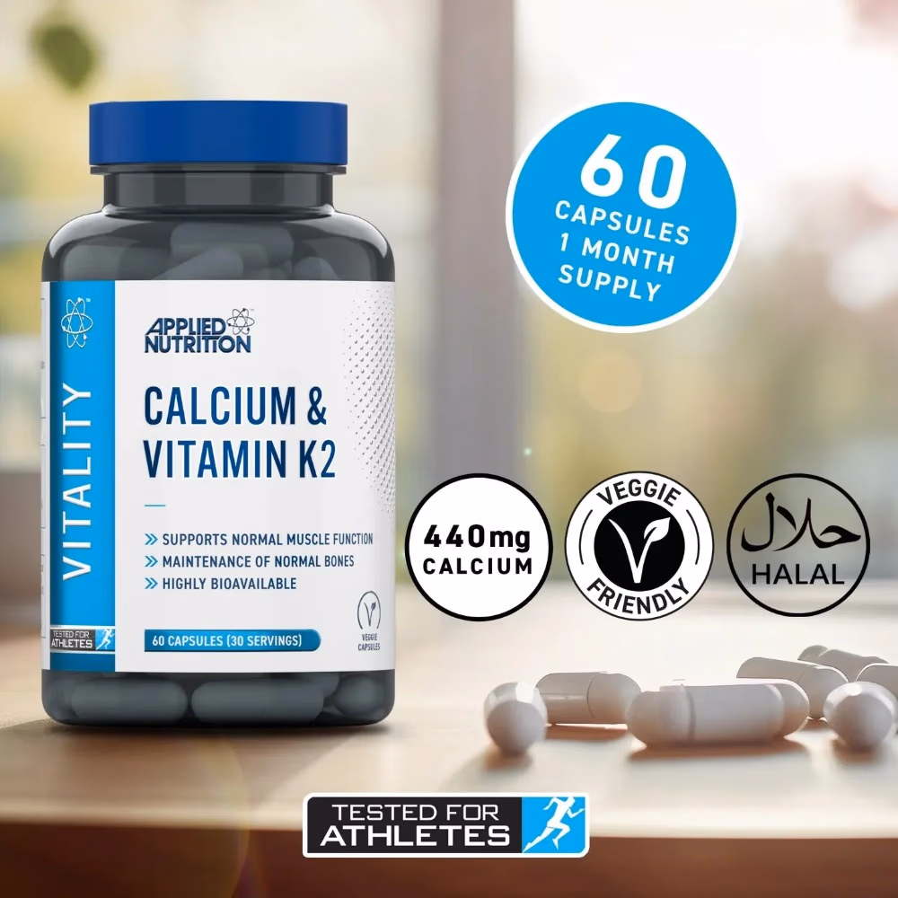 Applied Nutrition Calcium & Vitamin K2 (60 Capsules) 2