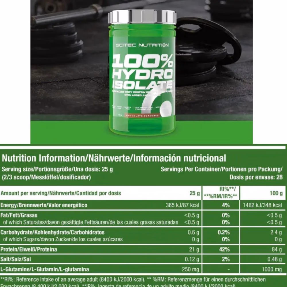 Scitec Whey Isolate Chocolate 700g 2
