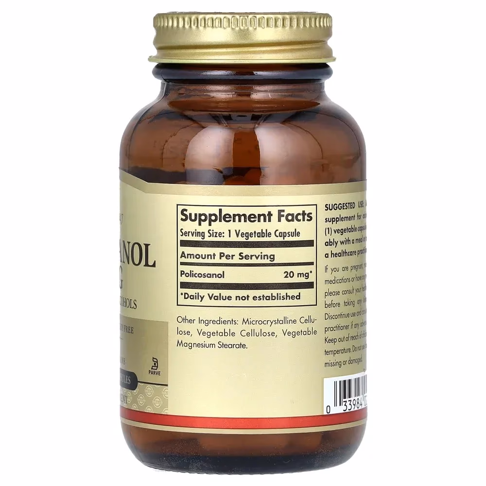 Solgar Policosanol 20mg -100 Capsules 2
