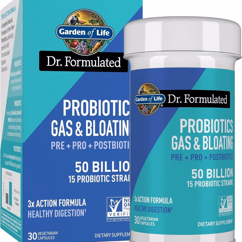 Garden Of Life Dr. Formulated Probiotics Gas and Bloating 50 Billion 30 Capsules 2