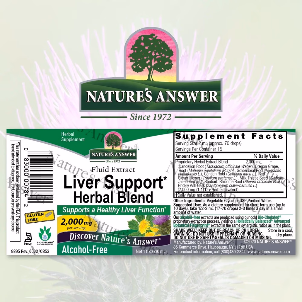 Natures Answer Liver Support 2000mg Drops 30ml 4