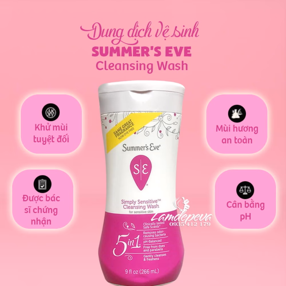 Summer's Eve Cleansing Wash Sensitive 266ml 3