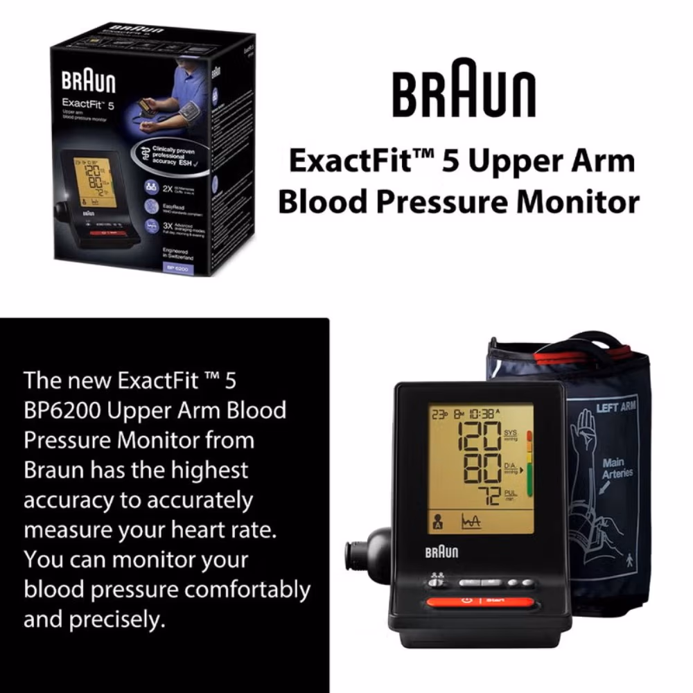 Braun Blood Pressure Monitor ExactFit 5 6200 3