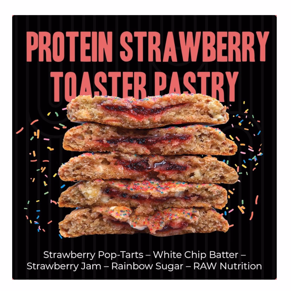 Raw My Cookie Dealer Strawberry Toaster Pastry 113Gm 3