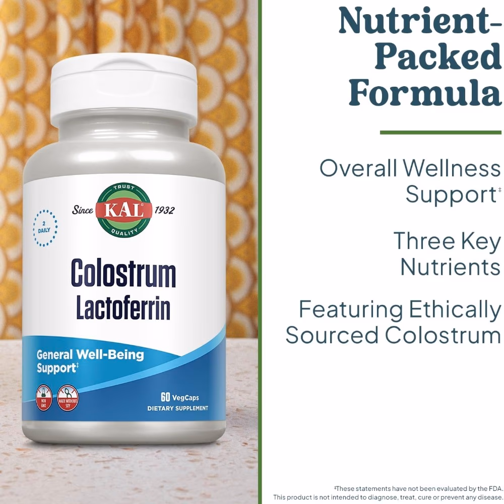  KAL Colostrum Lactoferrin 60 Vegetarian Capsules 4