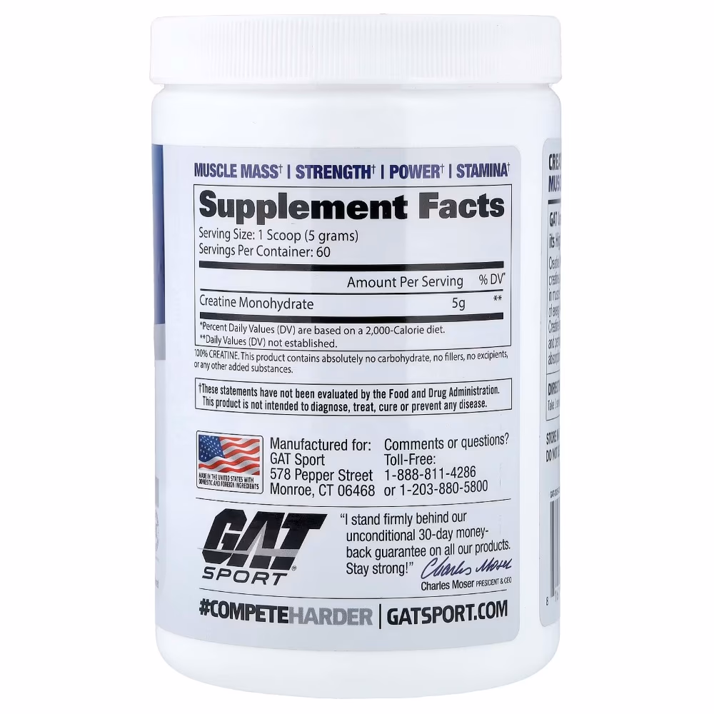 GAT CREATINE POWDER 300GM 2