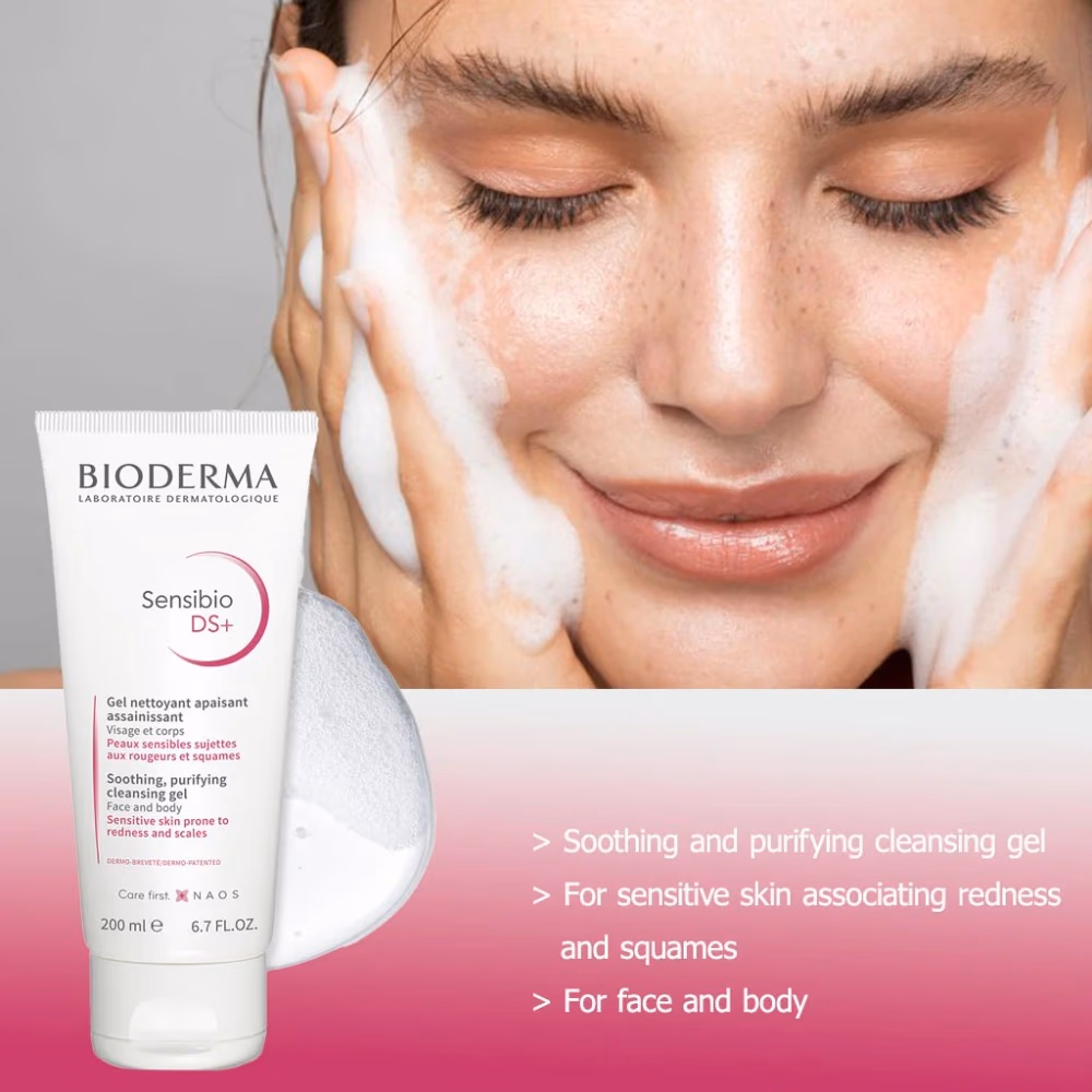 Bioderma Sensibio DS+ Cleans Foaming Gel 200Ml 3