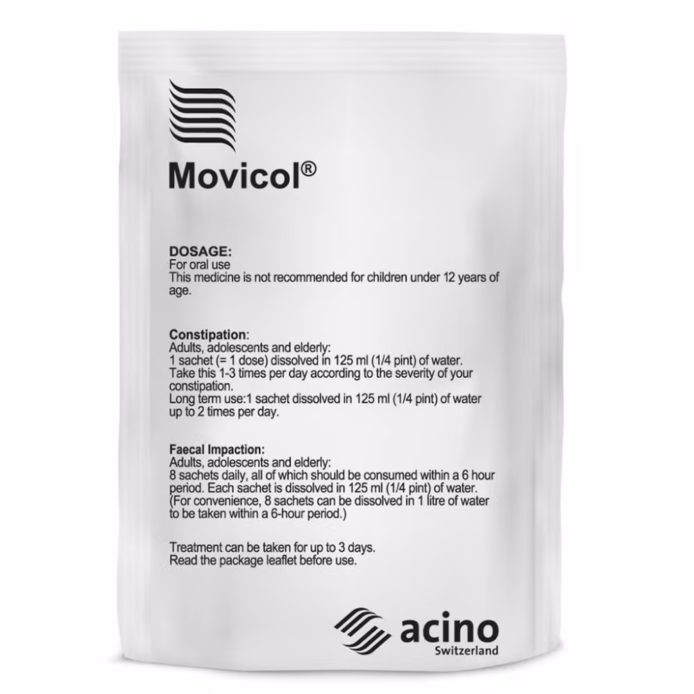 Movicol Plain Sachet 6.9g(20 Sachets) 4