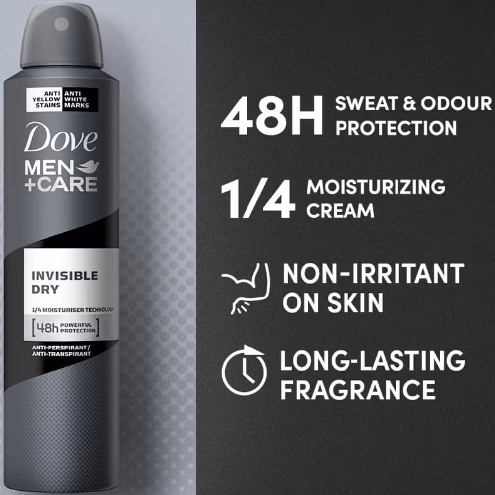 Dove Men+Care Invisible Dry Deo Spray 250ml 5