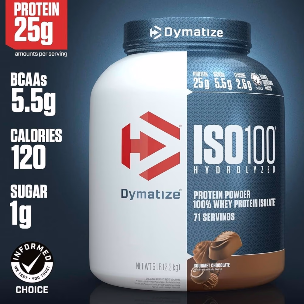 Dymatize ISO100 Whey Protein Gourmet Chocolate 5lb 5
