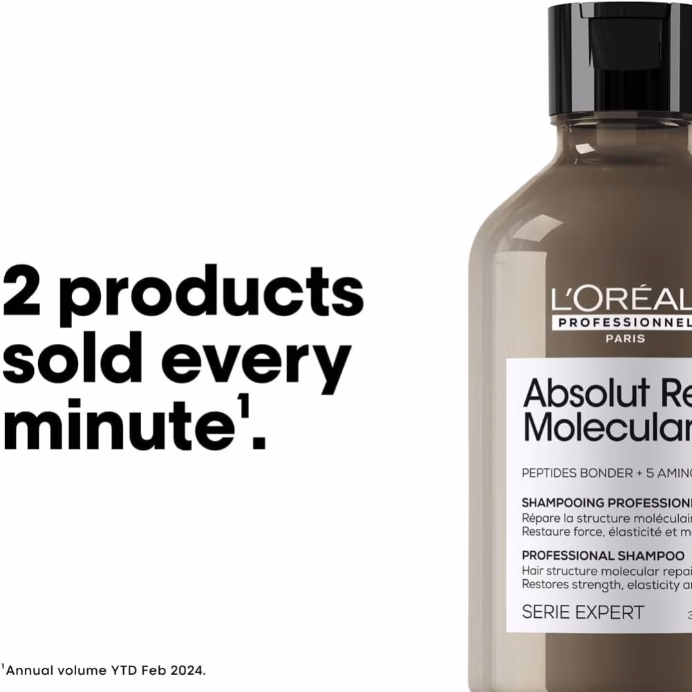 L'Oréal Absolut Repair Molecular Shampoo 300ml 4