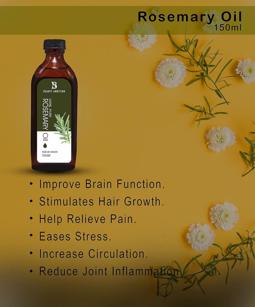 Beauty Ambition Pure Rosemary Oil 150ml  4