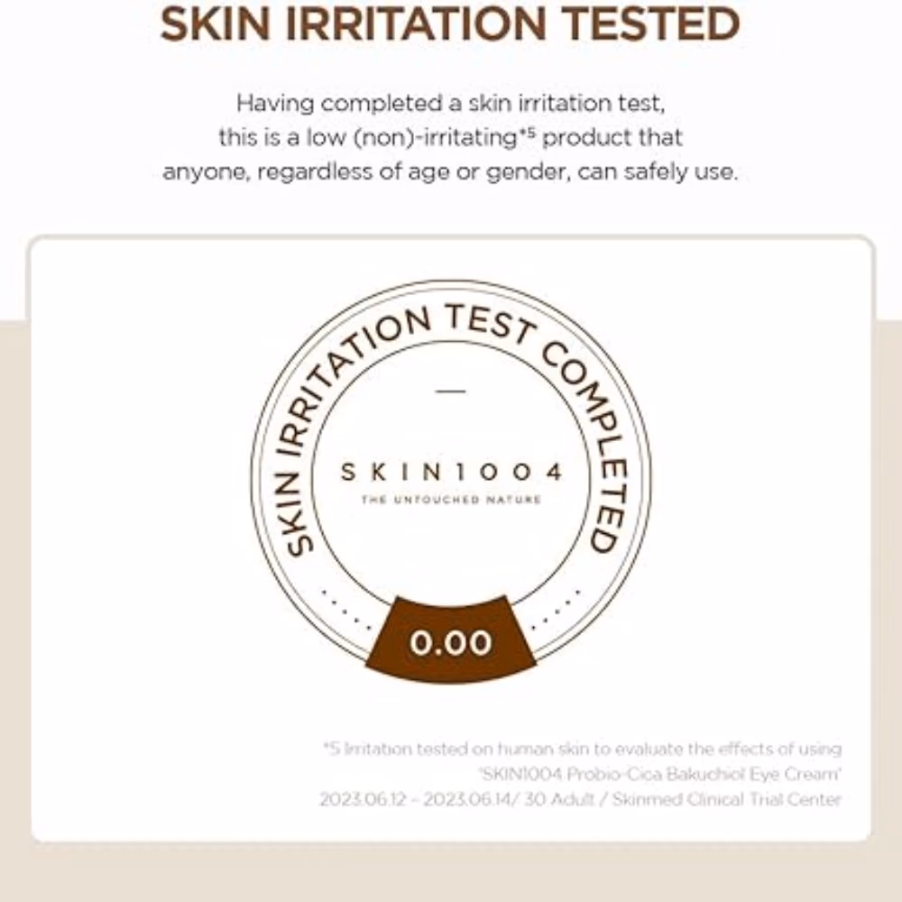 SKIN1004 Probio-CICA Bakuchiol Eye Cream 20ml - Gentle eye cream with bakuchiol and probio-cica to brighten, firm, and calm delicate skin. 5