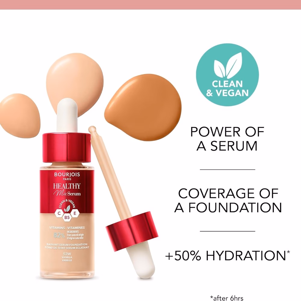 Bourjois Healthy Mix Foundation 51W Light Vanilla 30ml 4