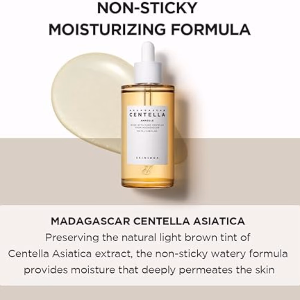 SKIN1004 Madagascar Centella Ampoule – 55ml Soothing ampoule with 100% Centella Asiatica extract to calm, hydrate, and repair sensitive skin. 5