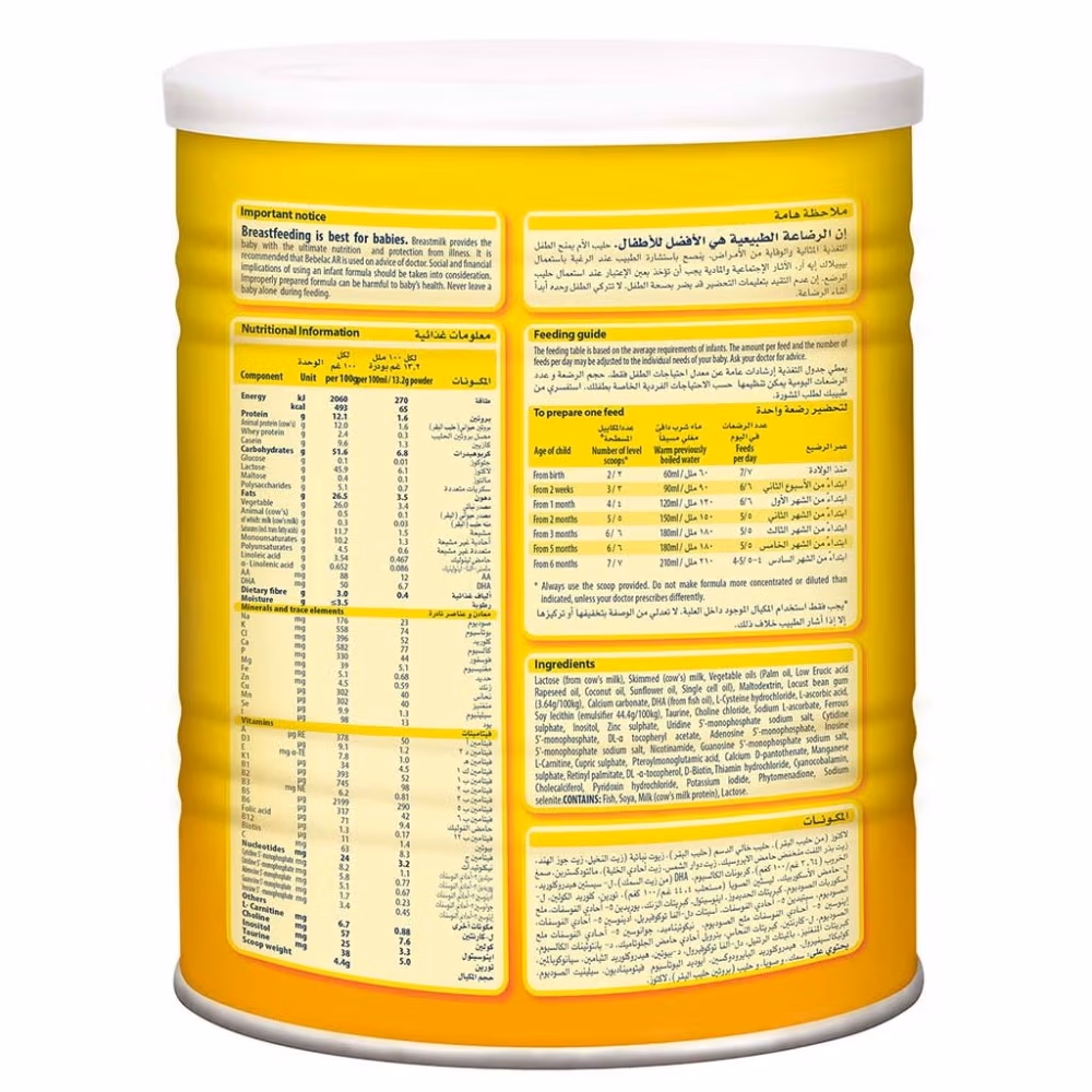 Bebelac Anti-Regurgitation AR 400g 4
