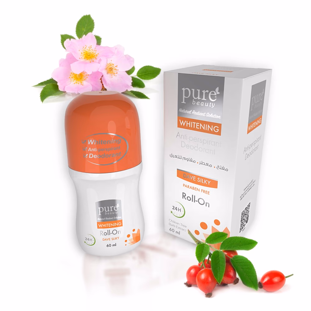 Pure Beauty Whitening Deo Roll-on Dave Silky 60ml 2