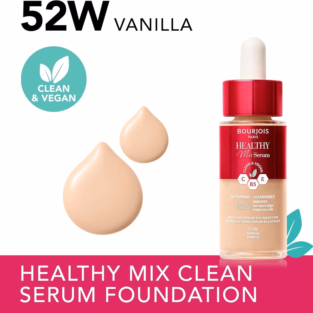 Bourjois Healthy Mix Foundation 52W Vanilla 30ml 2