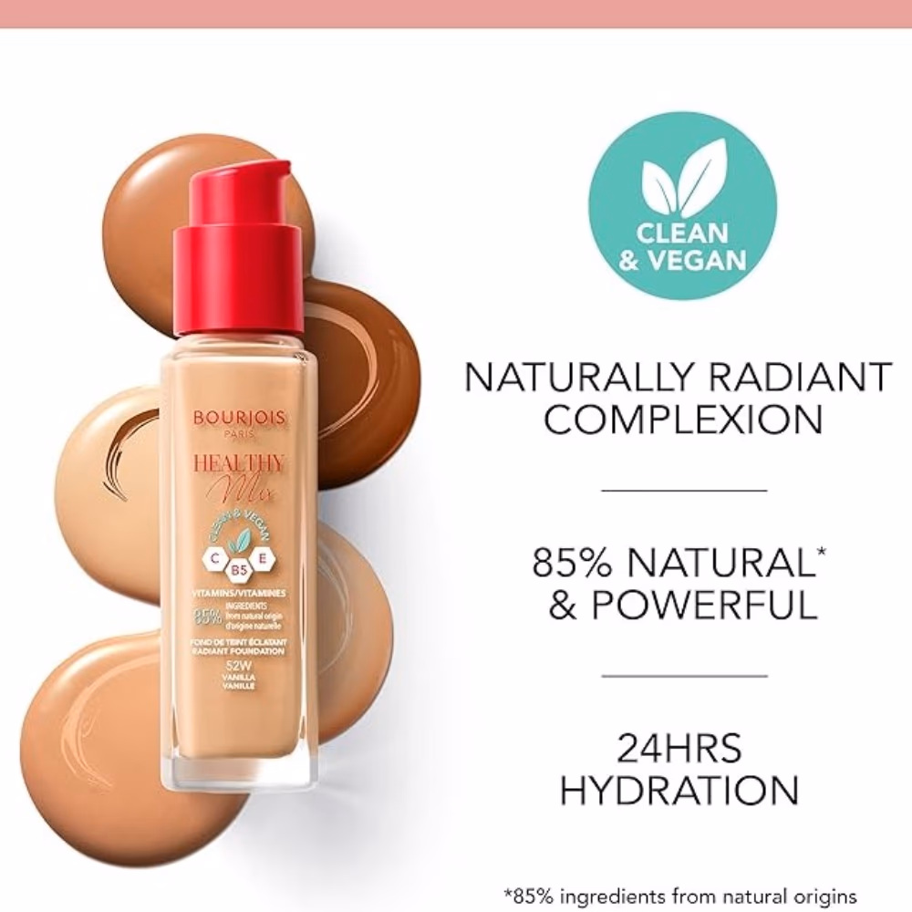 Bourjois Healthy Mix Foundation 52.5C Rose Beige 30ml 4