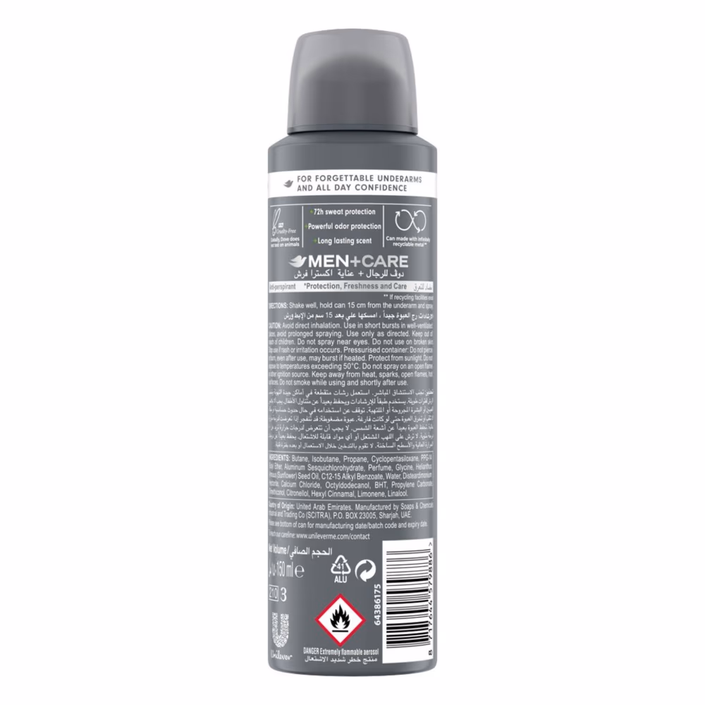 Dove Men+Care Deo Spray Clean Comfort 250ml 2