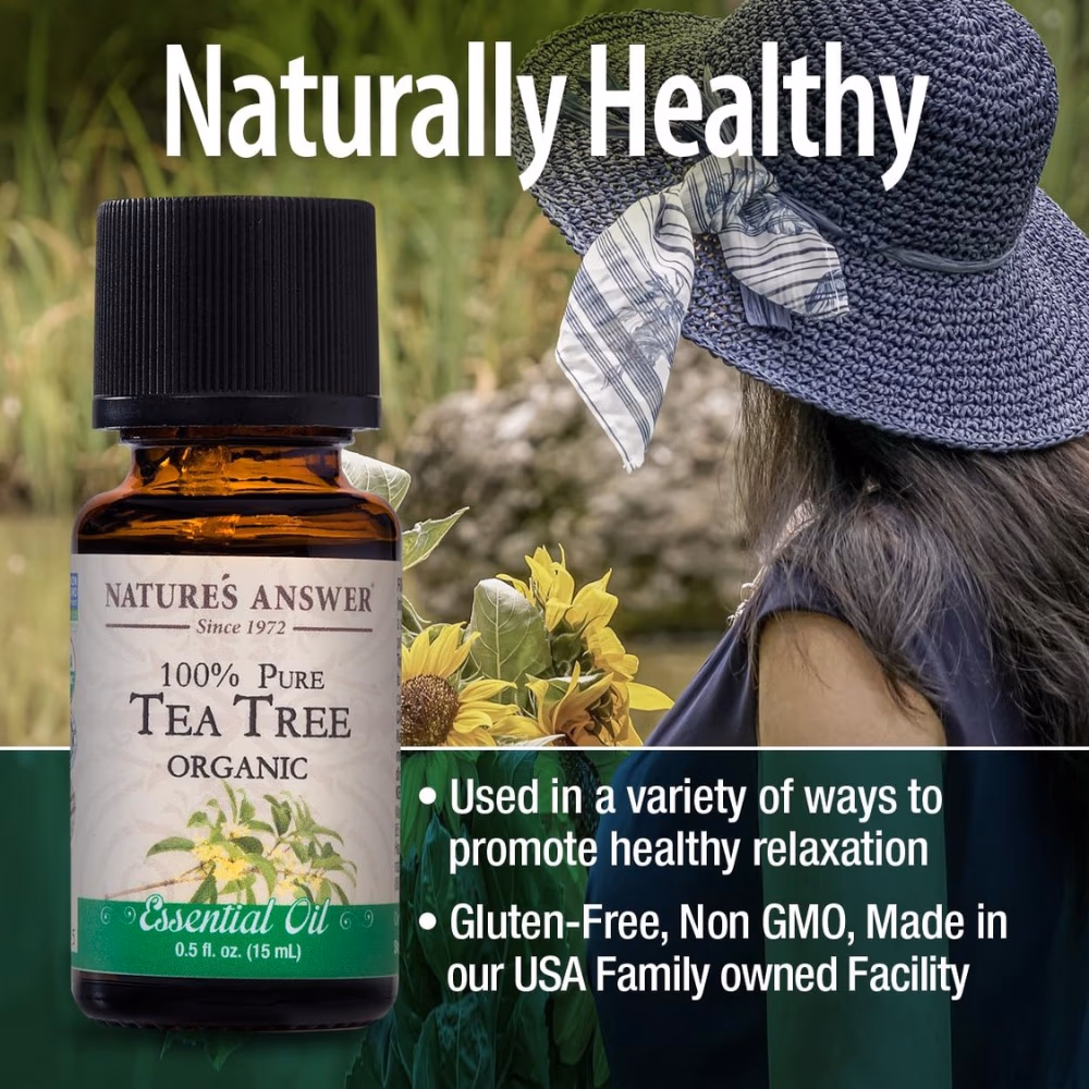 Natures Answer Organic Tea Tree Essential Oil 15ml 3
