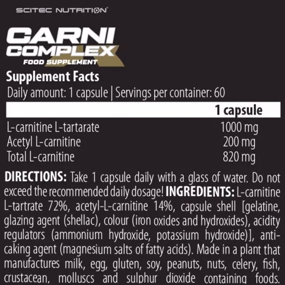 Scitec Nutrition Carni Complex - 60 Capsules 2