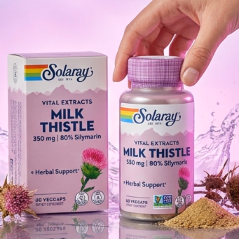 Solaray Milk Thistle 350mg -60 Capsules 3