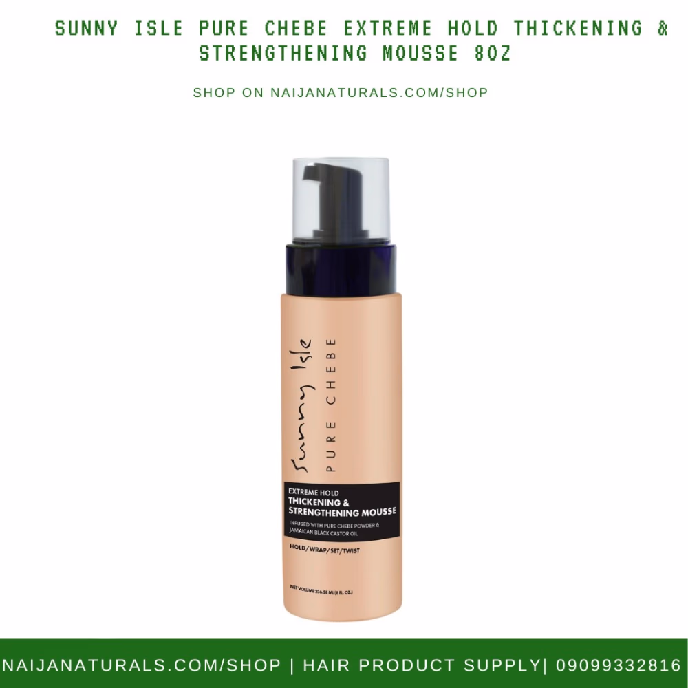 Sunny Isle Chebe Extreme Hold Thickening Strengthening Mousse 236ml 2