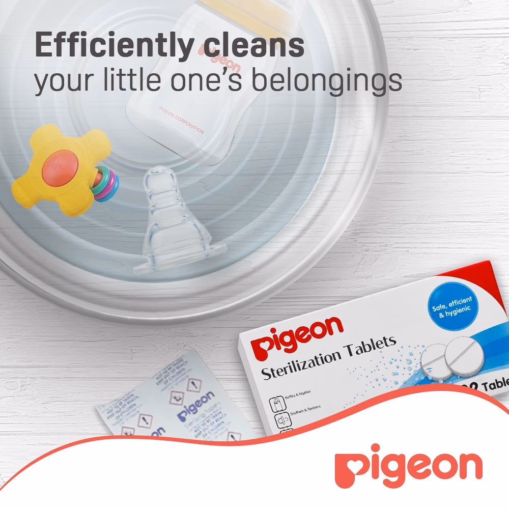 Pigeon Baby Bottle Sterilizing Tablets – 32 Tabs 2