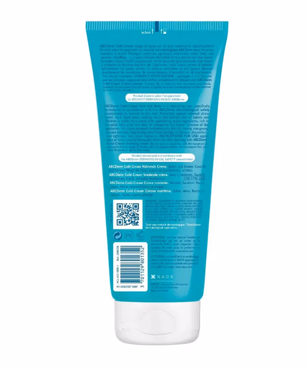 Bioderma ABCDerm Cold Cream Nourishing Cream 200ML 3
