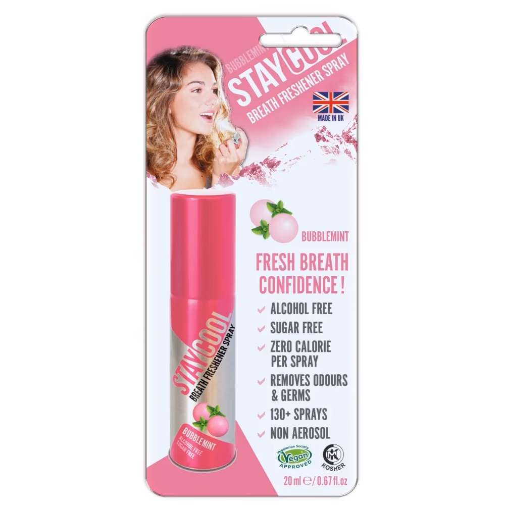 Staycool Breath Freshener Spray Bubble Mint 20ml 2